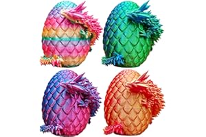 3D Printed Dragon Eggs with Dragon Inside Articulated Toys, Easter Gifts for Kids Basket Stuffers Toy for Kids Easter Egg Hun