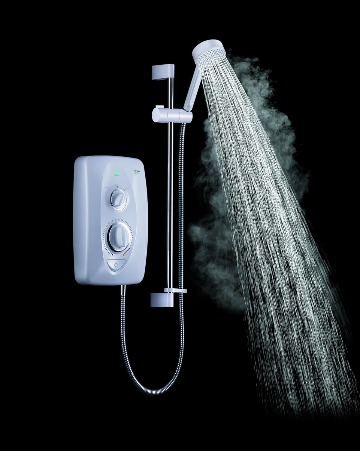 Mira Showers 1.1788.010 Jump MultiFit 8.5 kW Electric Shower White/Chrome BigaMart