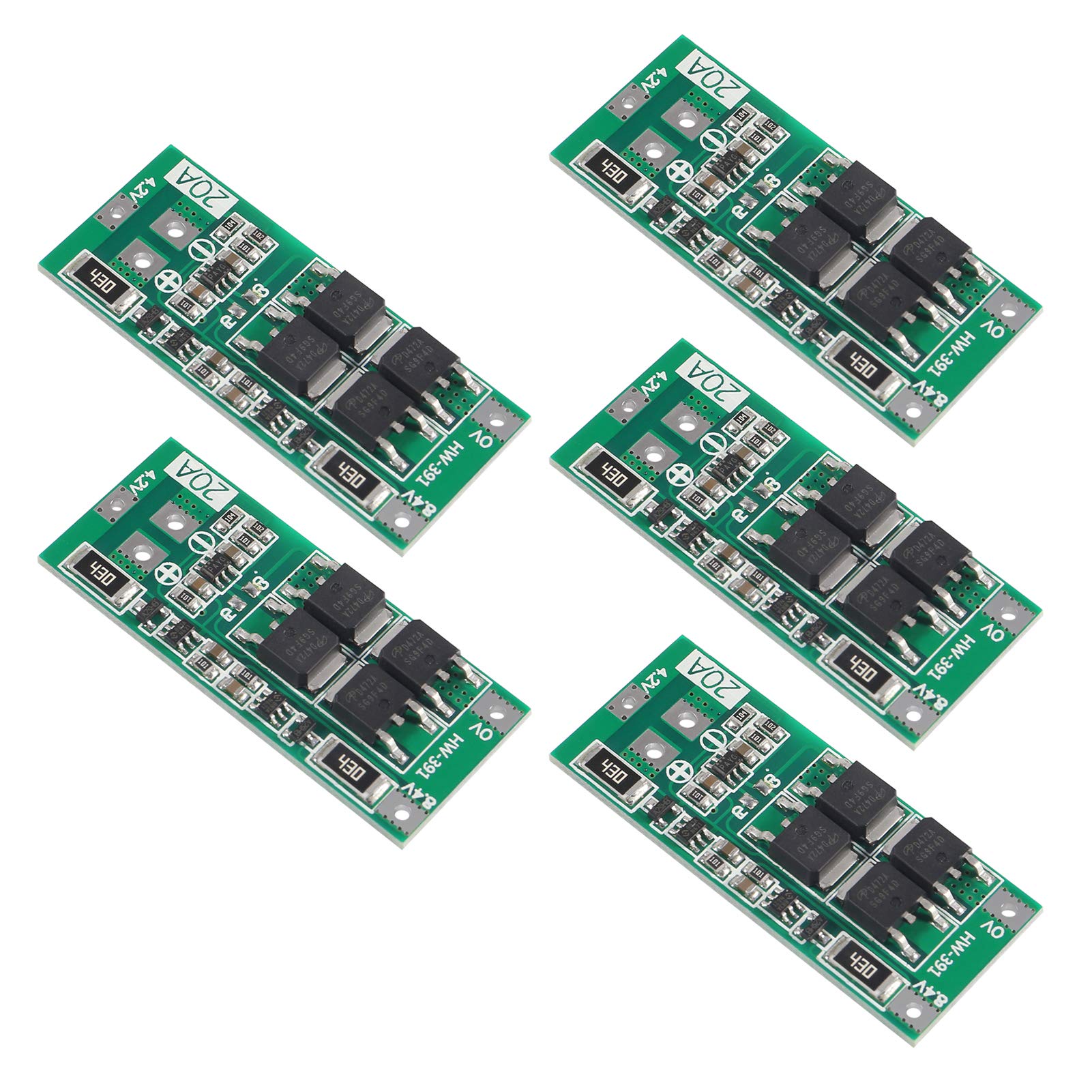 Photo 1 of 5 PCS 2S 20A 7.4V 8.4V 18650 Li-Ion Lithium Battery 18650 Charger PCB BMS Board with Balance