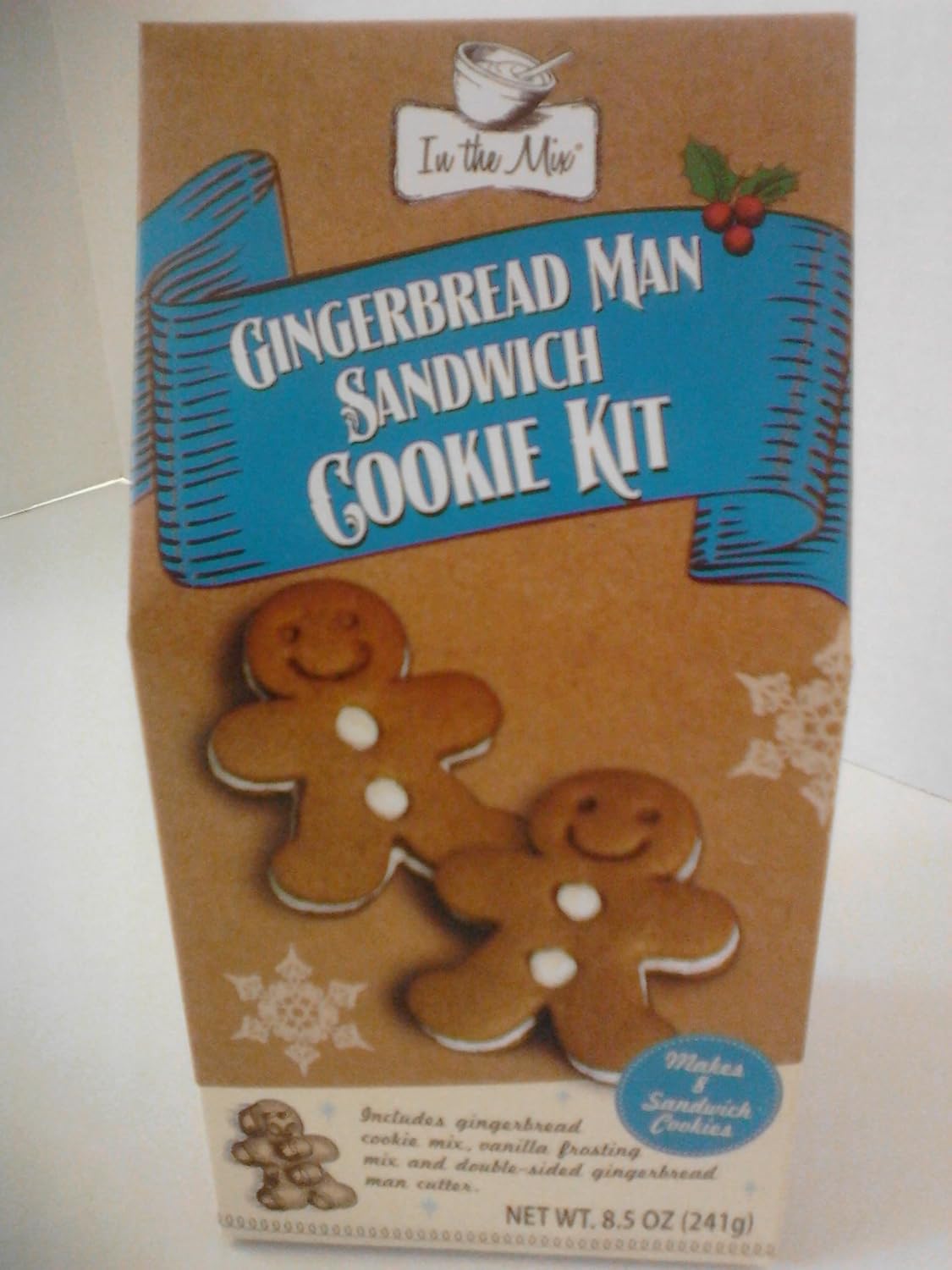 Gingerbread man sandwich cookie kit (844527027306)