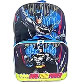 Ruz Batman Dark Knight 16 Inch Backpack With Detachable Matching Lunch Box