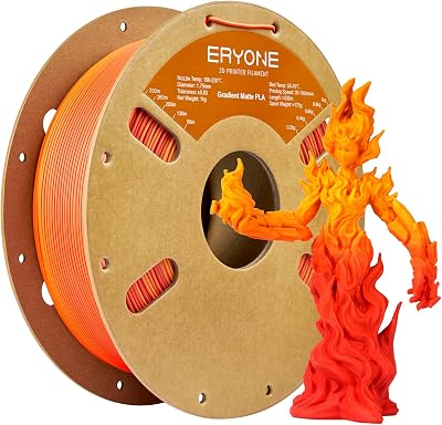 ERYONE Matte PLA Filament 1.75mm 1kg Gradient Maple Leaf Red Yellow