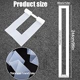 PEUTIER Parking Lot Stencil 4 x 88 Inch Silicone Foldable Reusable Template view 2
