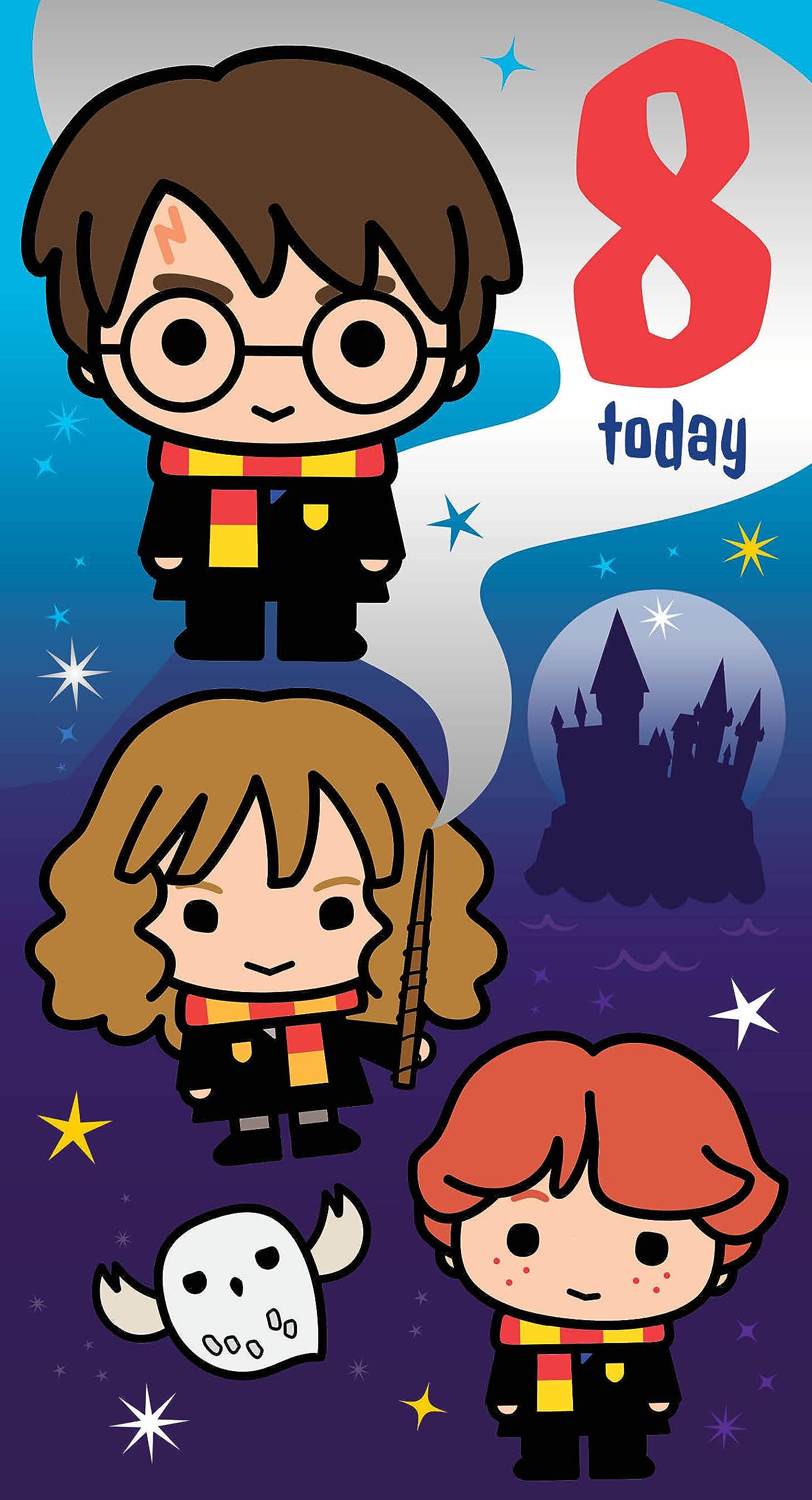 Harry Potter 8th Birthday Card