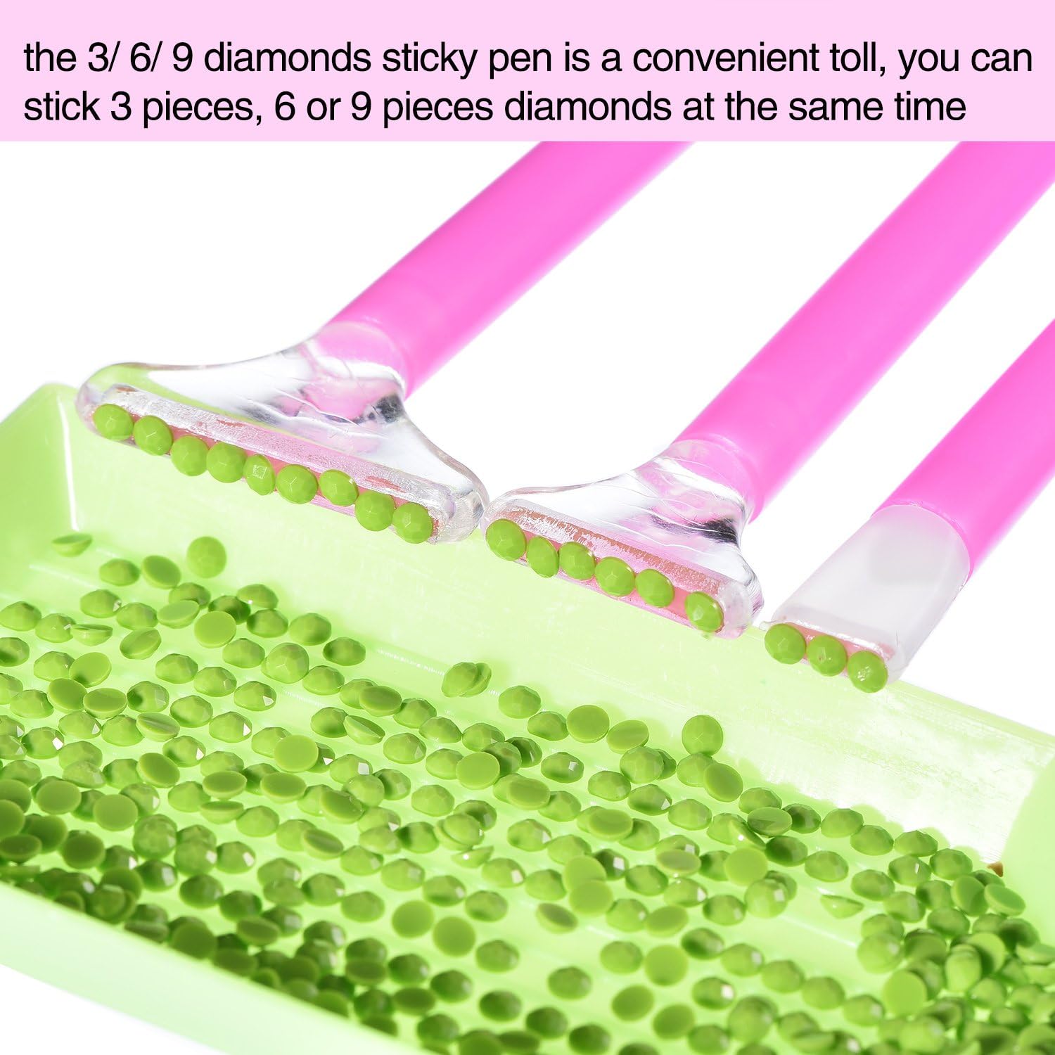 Diamond Painting Tools DIY Diamond Stitch Pen Kit with Tweezers, Glue, Plastic Tray, Diamond Embroidery Box - Image 5