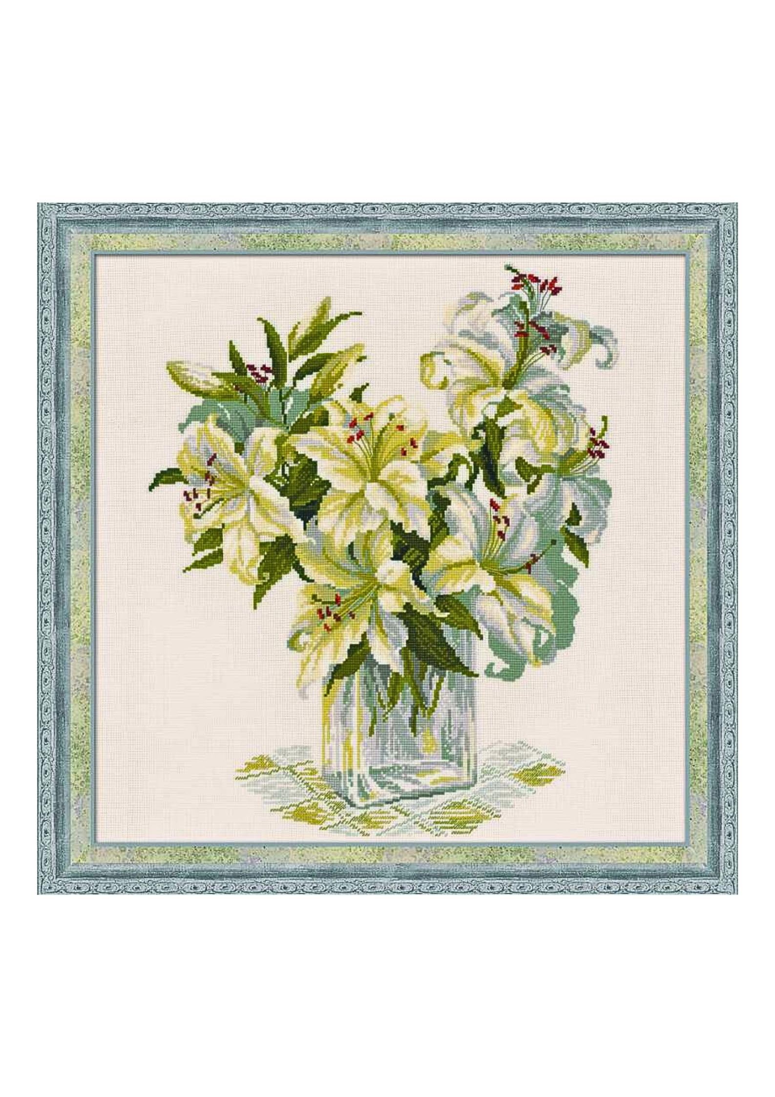 Riolis Cross Stitch Kit - 1169 - White Lillies