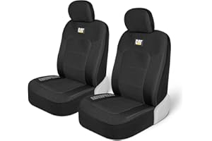 Cat® MeshFlex Automotive Seat Covers for Cars Trucks and SUVs (Set of 2) – Black Car Seat Covers for Front Seats, Truck Seat Protectors with Comfortable Mesh Back, Auto Interior Covers