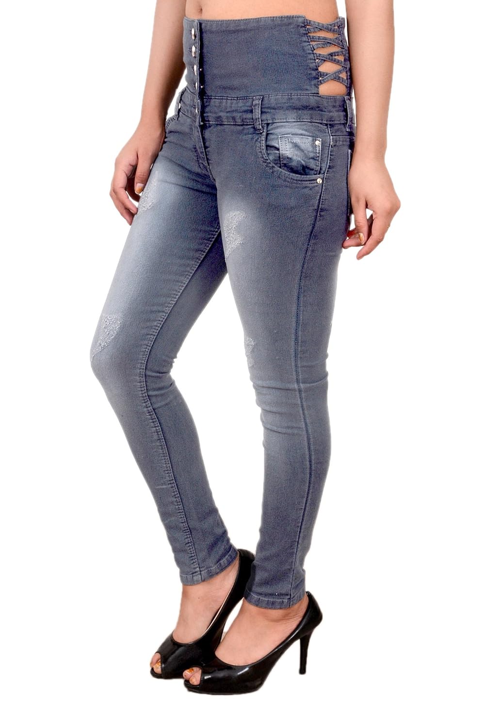 blinkin slimfit high-waist denim jeans for women (stretchable denim fabric)