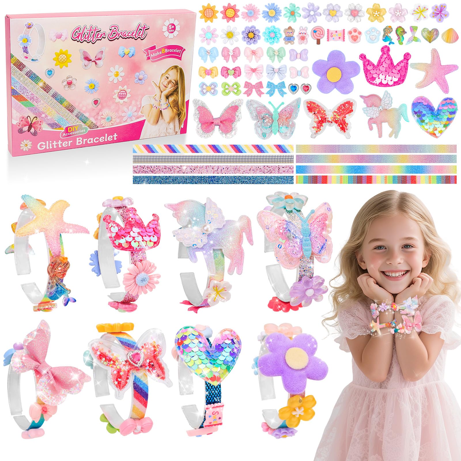 MPQMPQ Friendship Bracelet Making Kit DIY Jewellery Making Kit for Girls, Creative Arts and Crafts Present to Cultivate Hands-on Skills & Innovation, Birthday Gifts for Girls Aged 5 6 7 8 9 10 12 — image 1