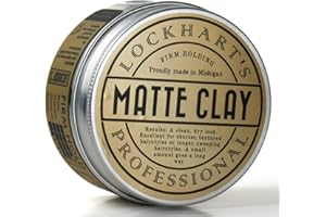 Lockhart’s Authentic Handcrafted Professional Matte Clay Medium/Firm Hold Matte (3.4oz.)