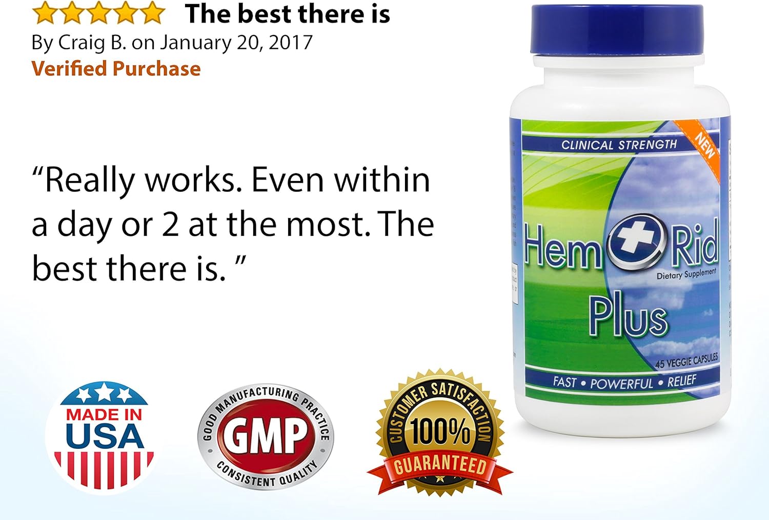 HemRid Plus - Get Faster Hemorrhoid Relief. Works Great with The Following Types of Hemorrhoid Treatment: Hemorrhoid Cream, Hemorrhoid Wipes, Hemorrhoid Ointment, Hemorrhoid Suppositories and Cushion: Health & Personal Care