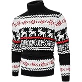 QZH.DUAO Men's Ugly Christmas Slim Fit Knitted Pullover Sweater