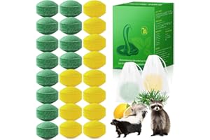 REGUOA 24Pack Powerful Skunk Repellent for Outdoor Use, Natural Keep Skunk and Raccoon Away Deterrent with Long-Lasting Protection for Garden Lawn Yard Camping Fishing, Safe for Kids & Pets, Waterproof