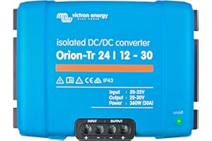 Victron Energy Orion-Tr DC to DC Converter - 24/12-Volt 30 amp 360-Watt - IP43 Protected - for Dual Battery Systems - Isolated
