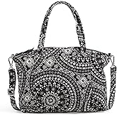 Vera Bradley Women's Cotton Pleated Multi-Strap Shoulder Satchel Purse