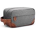 Vorspack Toiletry Bag Hanging Dopp Kit for Men Water Resistant Canvas Shaving Bag with Large Capacity for Travel - Light Grey