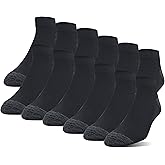 Gildan Men's Polyester Half Cushion Low Cut Socks, 12-pack