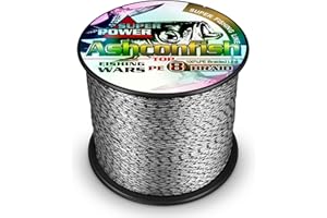 Ashconfish Braided Fishing Line- 8 Strands Super Strong PE Fishing Wire-100M/109Yards-300M/328Yards-500M/547Yards-1000M/1093Yards -6lb 8lb to 300lb-Abrasion Resistant-Zero Stretch- Multiple Colors