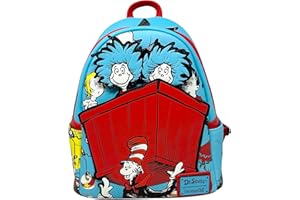 Loungefly Dr Seuss Thing 1 and 2 Interactive Cosplay Womens Double Strap Shoulder Bag Purse
