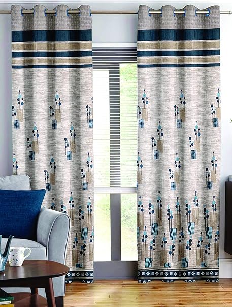Story Home Set Of 2 Piece Jacquard Multi Eyelet Fancy 5 Feet
