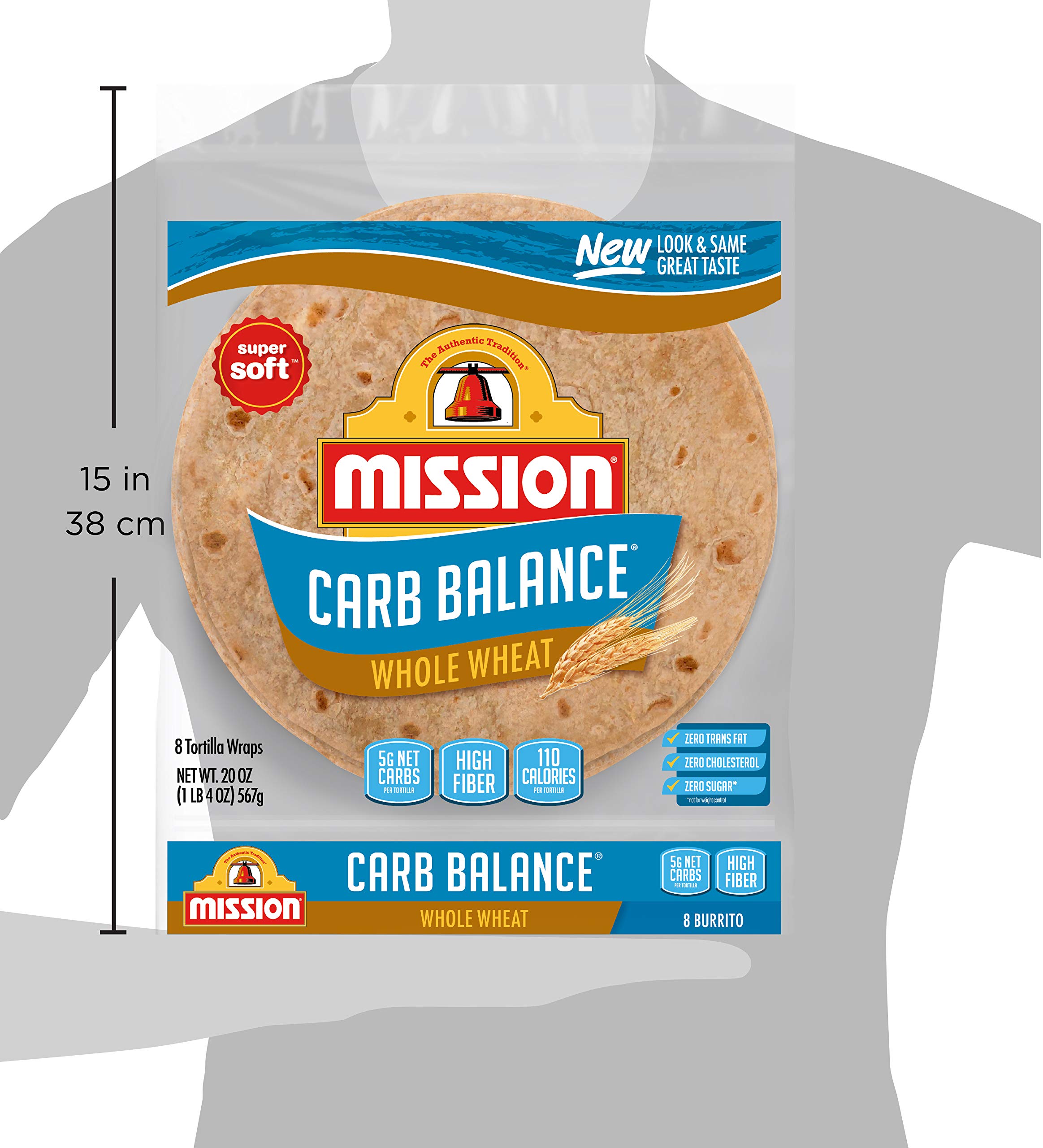 Mua Mission Carb Balance Burrito Whole Wheat Tortillas, Large Size, 8