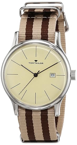 TOM Tailor relojes hombre-reloj analógico de cuarzo nylon 5415103: Amazon.es: Relojes