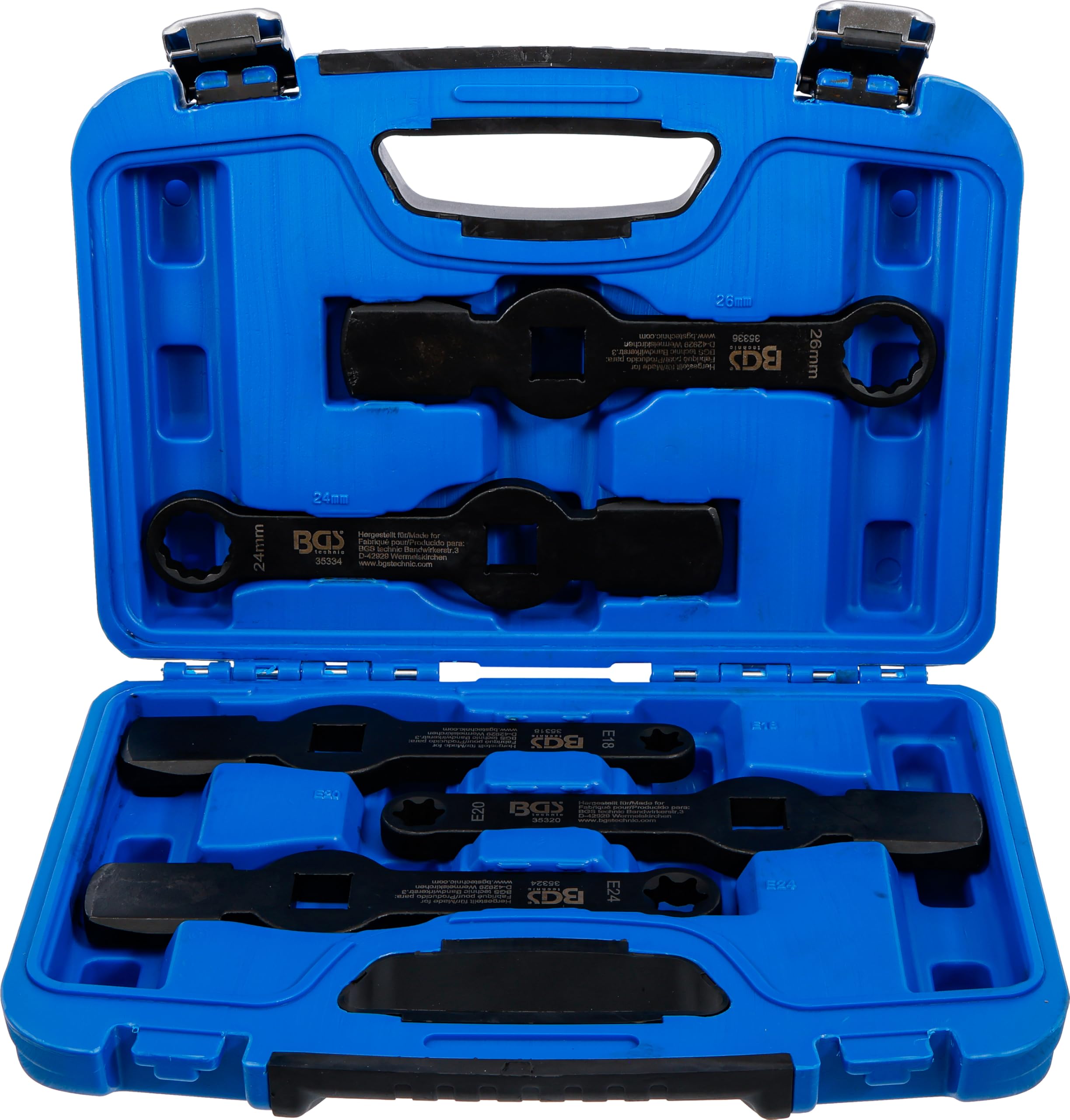 BGS 35310 | Slogging Ring Spanner Set | 12-Point / E-Type (for Torx) | 5 pcs.