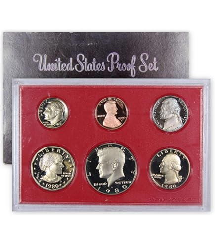 1981 Clad Proof Set Type 1 U.S. Mint Government Packaging OGP at