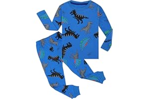 Qtake Fashion Boys Pajamas Planet Winter Long Sleeve Children Set 100% Cotton Little Kids Pjs Sleepwear Size 12M-12year