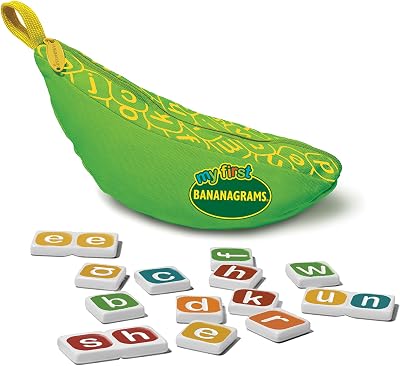 Banana Games BANANAGRAMS My First Word Game 4+ 2-8 Players Multicolor