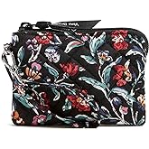 Vera Bradley Women's Cotton Clip and Zip Mini Pouch Wallet