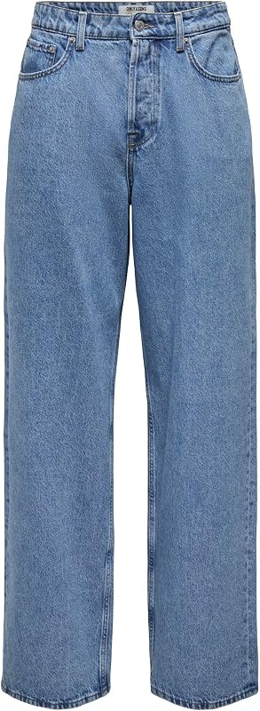 Jeans ONSREMI De Cintura Média Perna Larga Azul 31/30