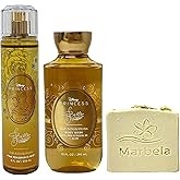Bath & Body Works Princess Collection Belle Fragrance Mist and Body Wash Duo Set with a Wild Jasmine Bar Soap - Full Size