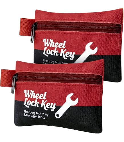 Amazon.com: McGard 70007 Wheel Key Lock Storage Pouch, Black