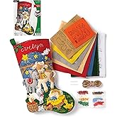 Bucilla Felt Applique 18" Stocking Making Kit, Christmas Nativity, Perfect for DIY Arts and Crafts, 89531E