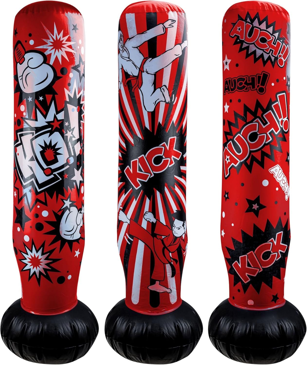 Kids Inflatable Punching Tower Free Standing Kick Boxing Exercise Punch