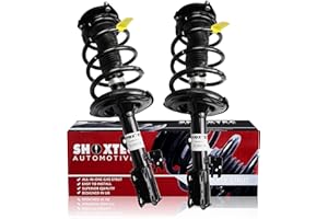 Shoxtec Front Pair Complete Strut Assembly Replacement for 2005 2006 2007 2008 2009 2010 Toyota Sienna FWD Coil Spring Shock Absorber Kits Repl. Part no. 172363 172364