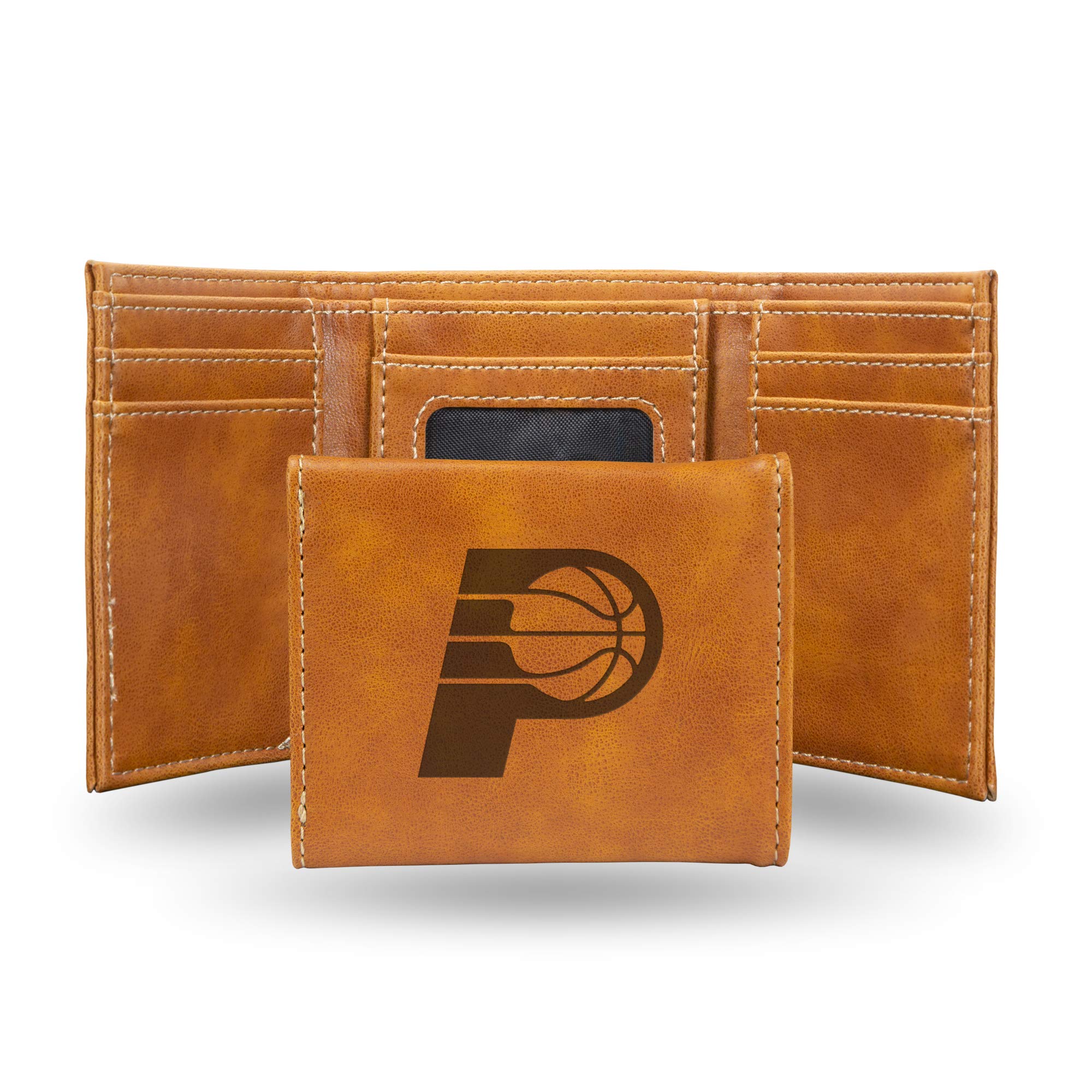 Rico Industries Laser Engraved Trifold Wallet, Indiana Pacers, 3.25 x 4-