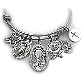 St. Bridget Bangle Bracelet, Patron Saint Confirmation Gift