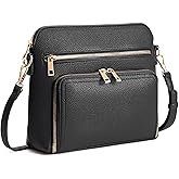 Goinsound Crossbody Purses for Women Purse with Built in Wallet Rfid Crossbody Bag