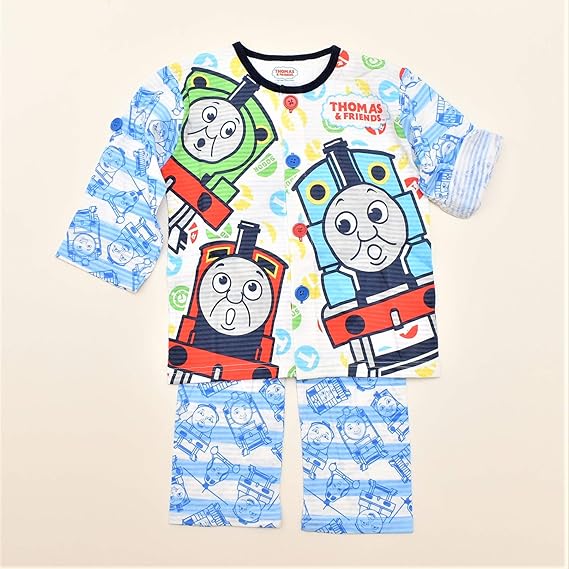 Amazon Co Jp きかんしゃトーマス ボタン練習 腹巻付き長袖パジャマ 90cm 服 ファッション小物