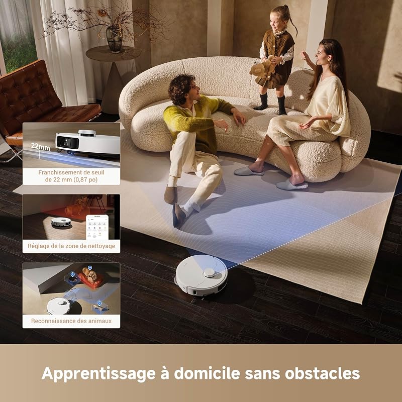 P50 Pro Ultra Robot Aspirateur, Blanc