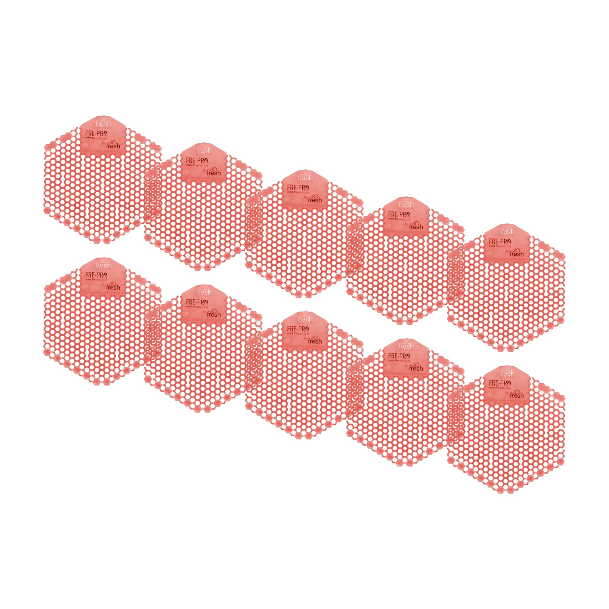 Fre-Pro WAVE 3D - Pissoir & Urinal Insert - 30 Days Fresh Effect - Kiwi Grapefruit, Pack of 10