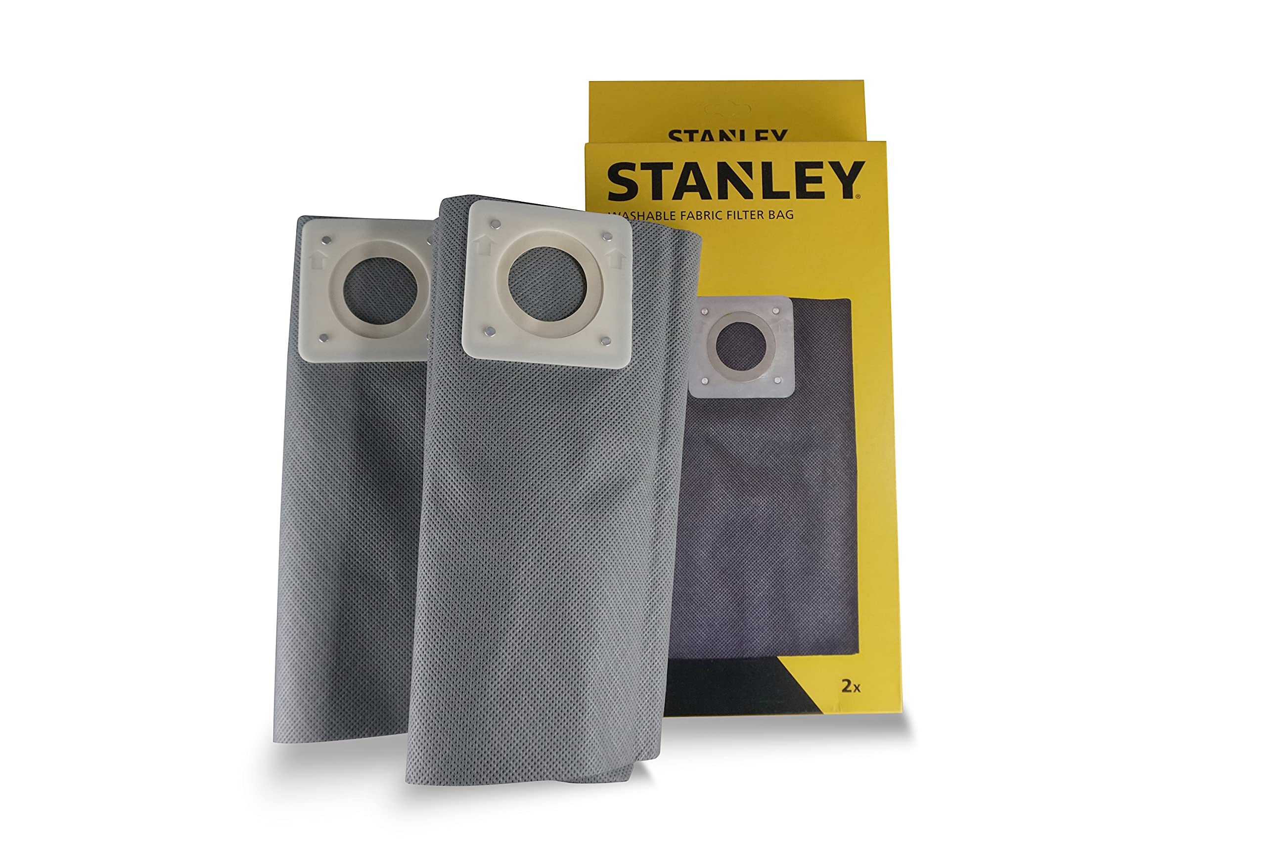 Stanley 50L Washable Cloth Filter Bags for Strong and Liquid Vacuum Cleaners