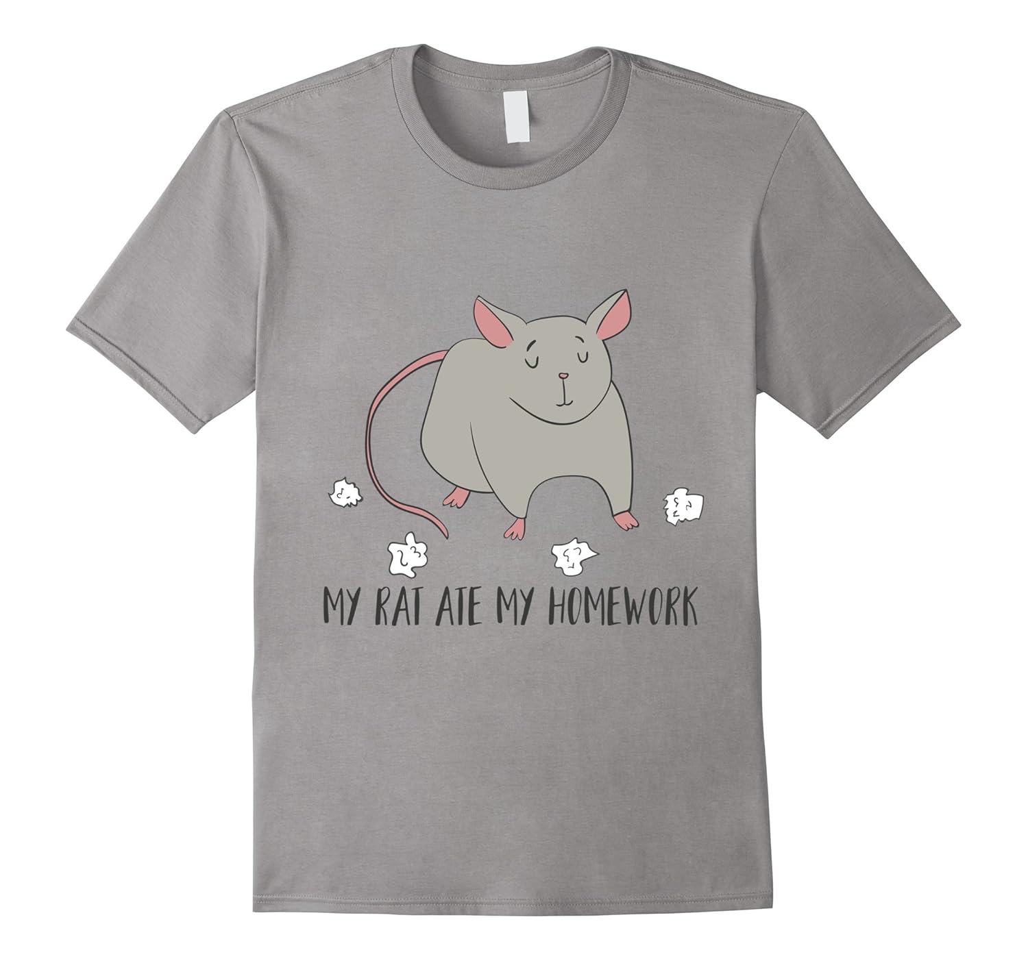 My Rat Ate My Homework! Funny Pet Rat T Shirt-ANZ