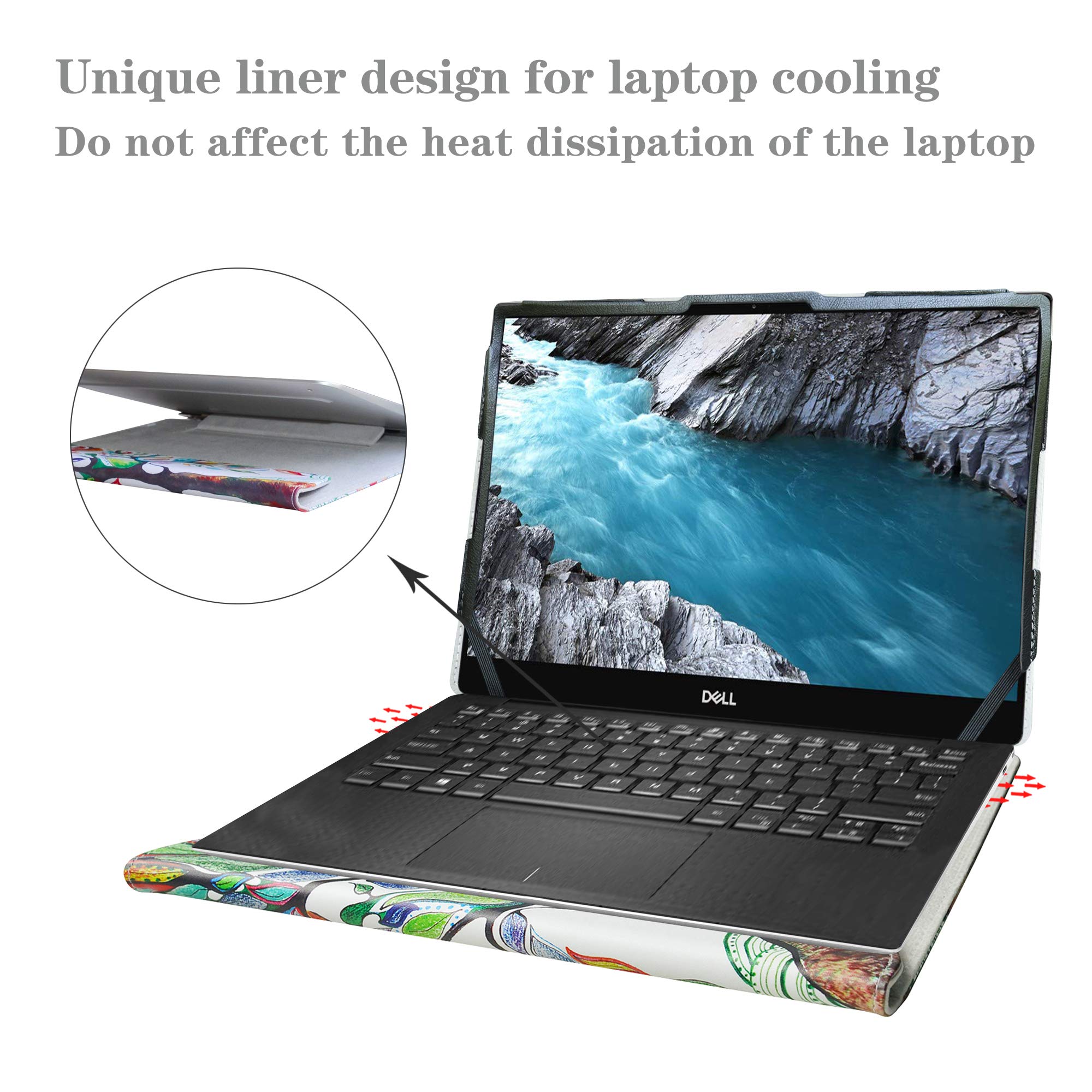 Alapmk 保護ケース 13.3インチ Dell XPS 13 2-in-1 7390/Dell XPS 13 2-in-1 9310/Latitude 9330 & ThinkPad X1 Nano 13/ideapad S540-13IML用 [XPS 13 2-in-1 9365/XPS 13 739には適合しません 0 931 0 9300],ラブツリー