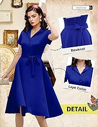 Wedtrend Royal Blue Audrey Hepburn Vintage Dress