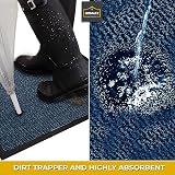 Homatz Door Mat Indoor Outdoor Heavy Duty Non Slip Rubber Back 50x80 cm view 3