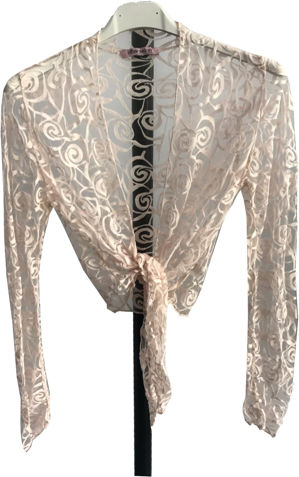 Suit and Suit New Women Ladies Floral Knitted Cropped TIE UP Bolero Shrug TOP - Massive FIT