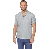 Men's Classic One Pocket Retro Cuban Shirt with Pleating